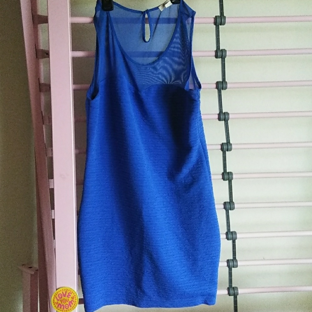 Blue Body Con Dress
